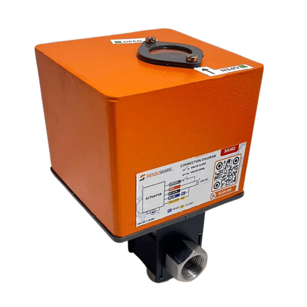 3 way ball valve electric actuated