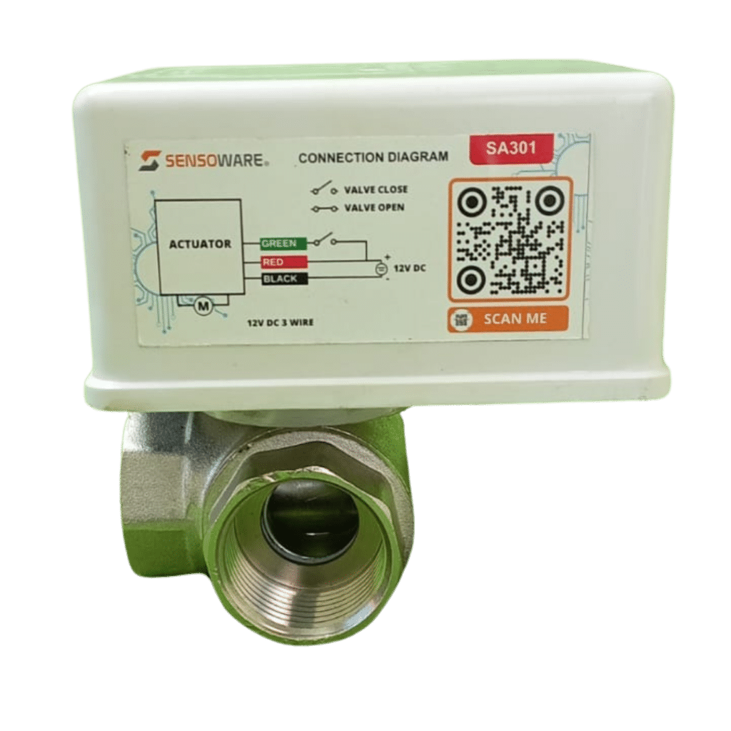 3 way brass ball valve with electric actuator