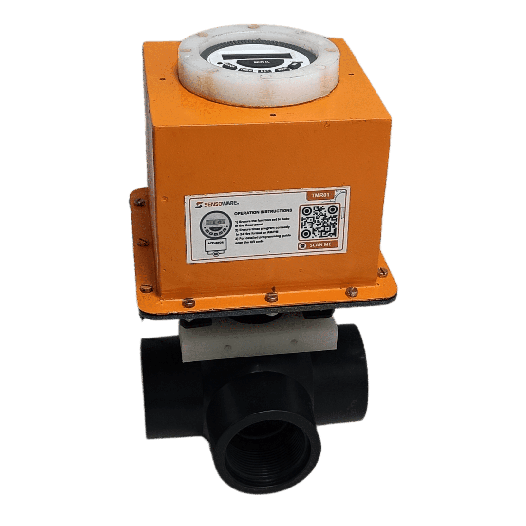3 way electric ball valve with timer