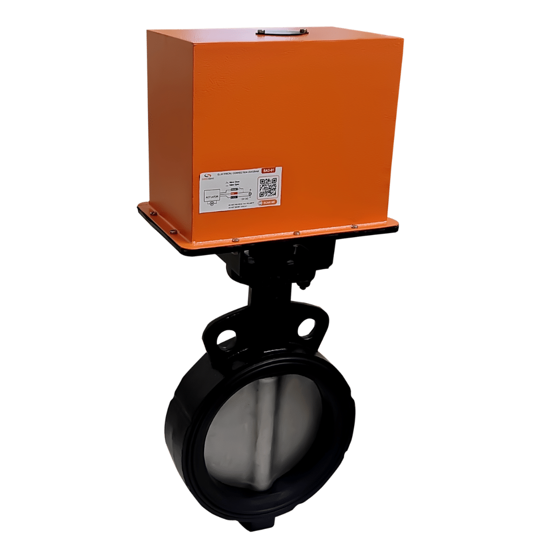 6 inch butterfly valve with electric actuator