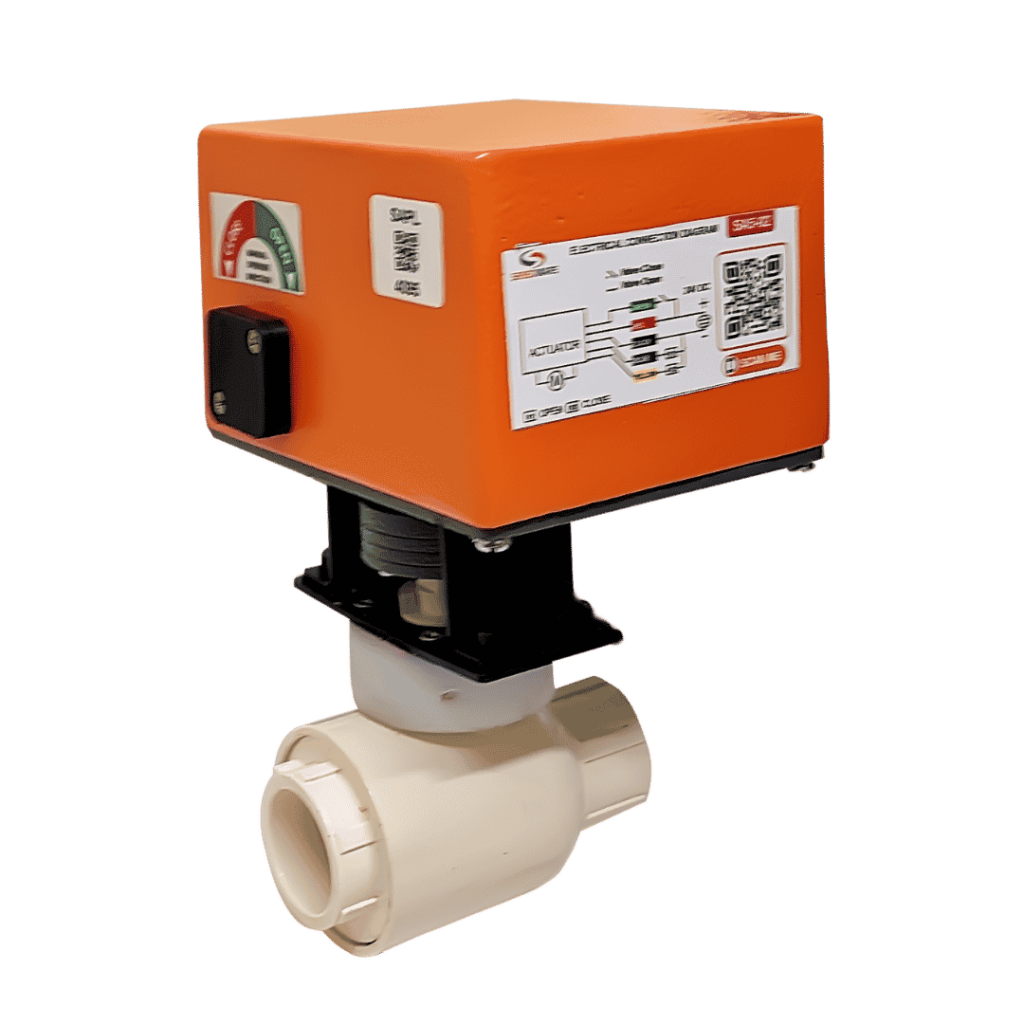 electrical actuated ball valve cpvc