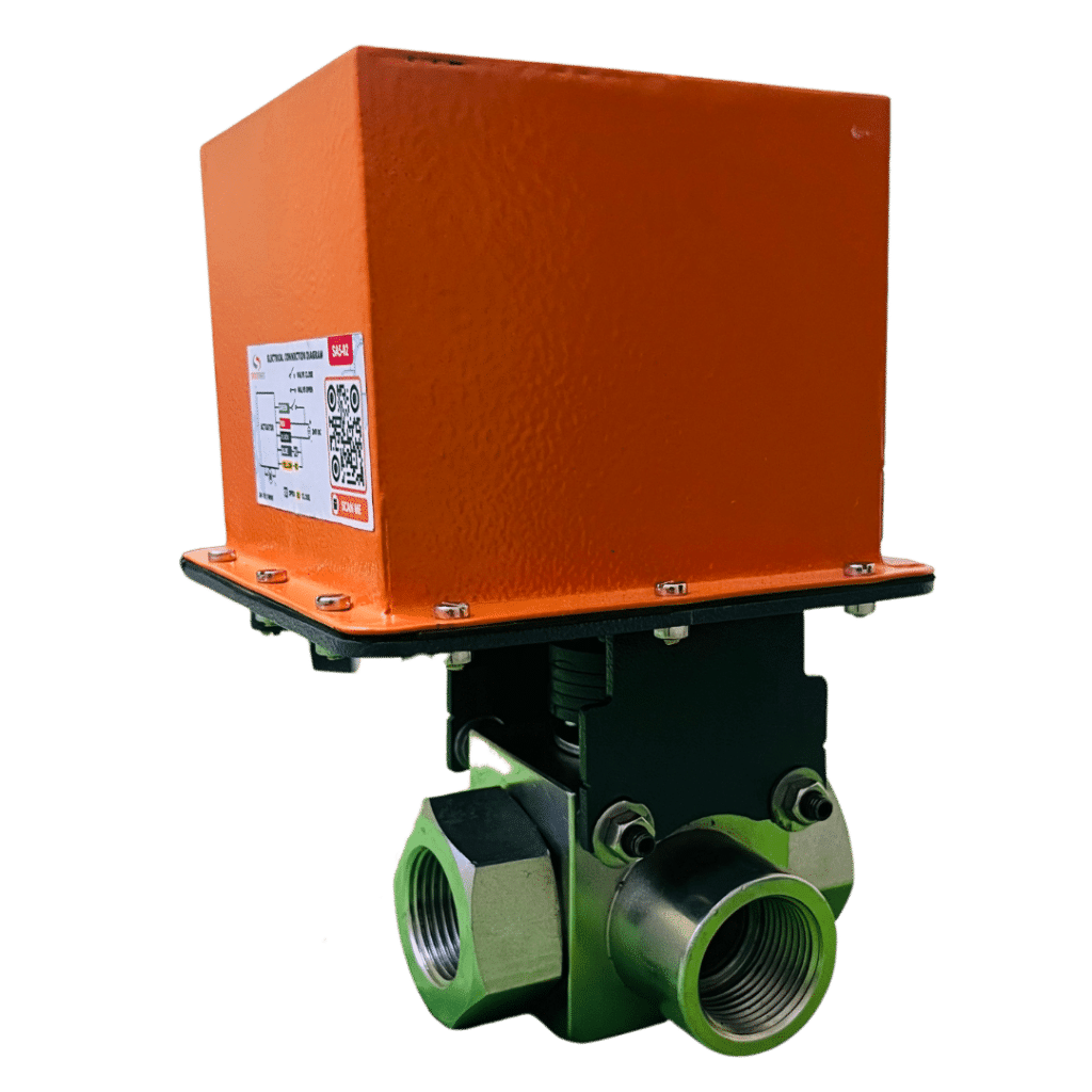 high pressure 3 way ball valves with electric actuator