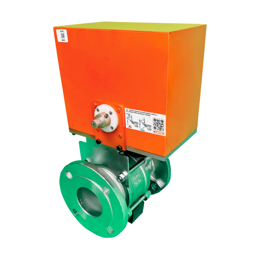 ss304 flanged ball valve with electric actuator
