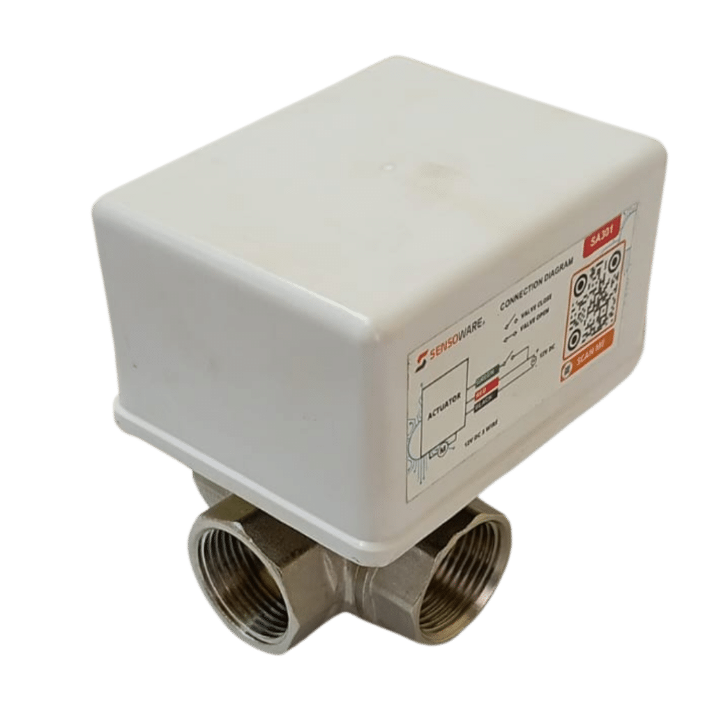 three way brass motorized ball valve